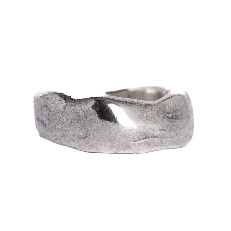 Irregular Hollow Open Rings, Unique Silver Ring, Abstract Silver