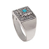 RIVER & VINES RING | 925 STERLING SILVER w/TURQUOISE CENTERPIECE - JewelryLab