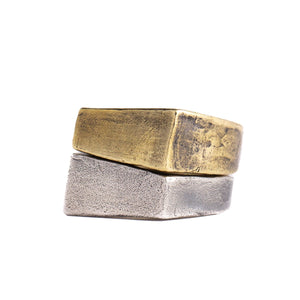 SAHA RING | 925 STERLING SILVER & BRASS - JewelryLab