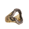 SHARK JAW RING | BRASS W/925 STERLING SILVER - JewelryLab