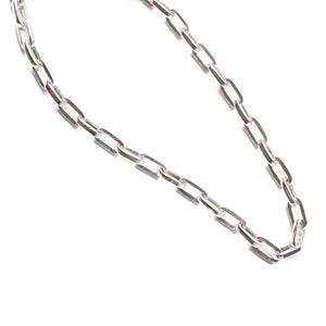 SMALL RECTANGULAR CHAIN NECKLACE | 925 STERLING SILVER - JewelryLab