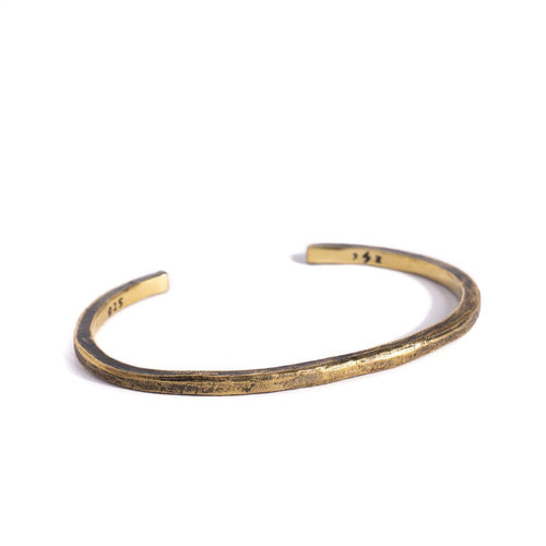 THIN TEXTURED MINIMAL BRACELET | BRASS - JewelryLab