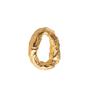 ULA CLOSED LOOP EARRINGS | 24K GOLD PLATED - JewelryLab