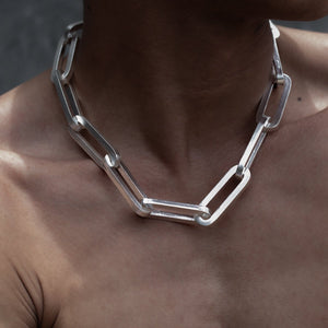 XL CHAIN LINK NECKLACE | 925 STERLING SILVER - JEWELRYLAB