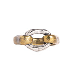 ZAKRA MIXED METAL RING | BRASS & 925 STERLING SILVER